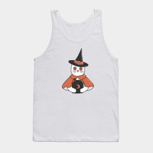 Cat Spell Master on Halloween Tank Top